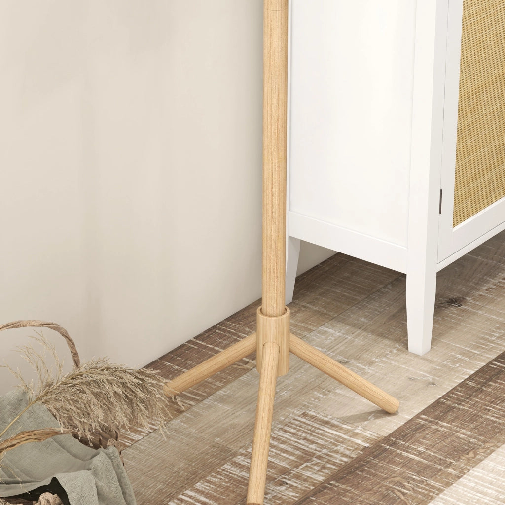 Appendiabiti a forma di albero ¨C Xylo ¨C legno naturale con 8 ganci, 40x40x165 cm
