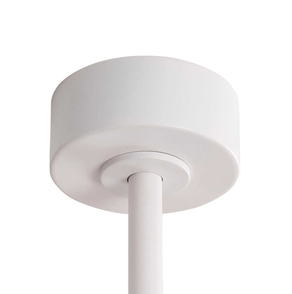 Ventilatore a soffitto 42" bianco con pale in legno massello, telecomando wireless, LED dimmerabile 3CCT, 6 velocità con memoria spegnimento