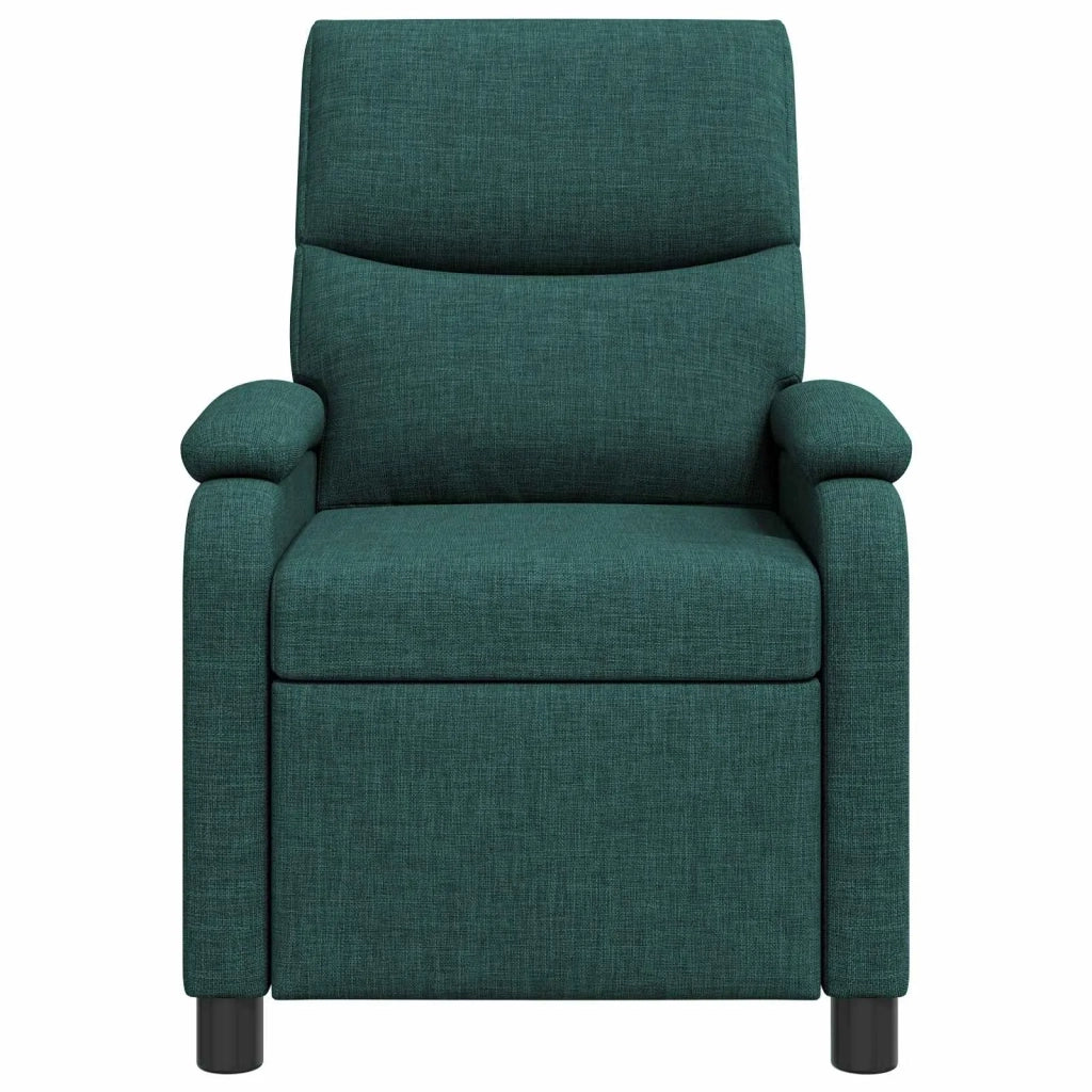 Poltrona Massaggiante Verde Scuro Tessuto 42035014
