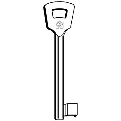 CHIAVE PATENT 6NFH4L SILCA - OTTONE- 5 pezzi