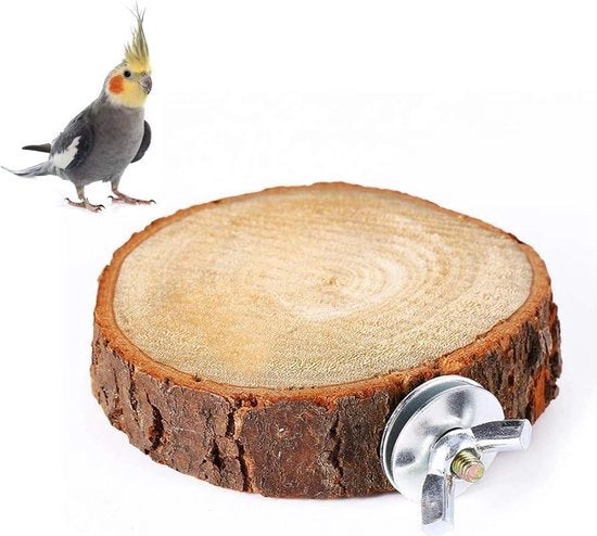 Piattaforma per gioco di uccelli, accessori per animali domestici - parrocchetto, pappagallo, falco, conuro, gerbillo, hamster.