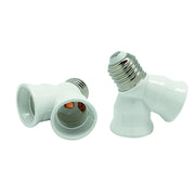 Portalampada Sdoppiato E27 Electarline Termoplastico Bianco 4 Pezzi