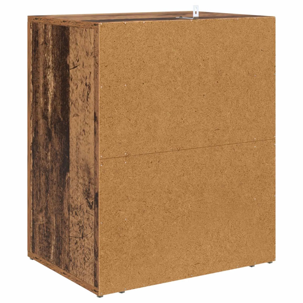 Armadio da Notte con cassetto Legno vecchio 35 x 50 x 60 cm 881060