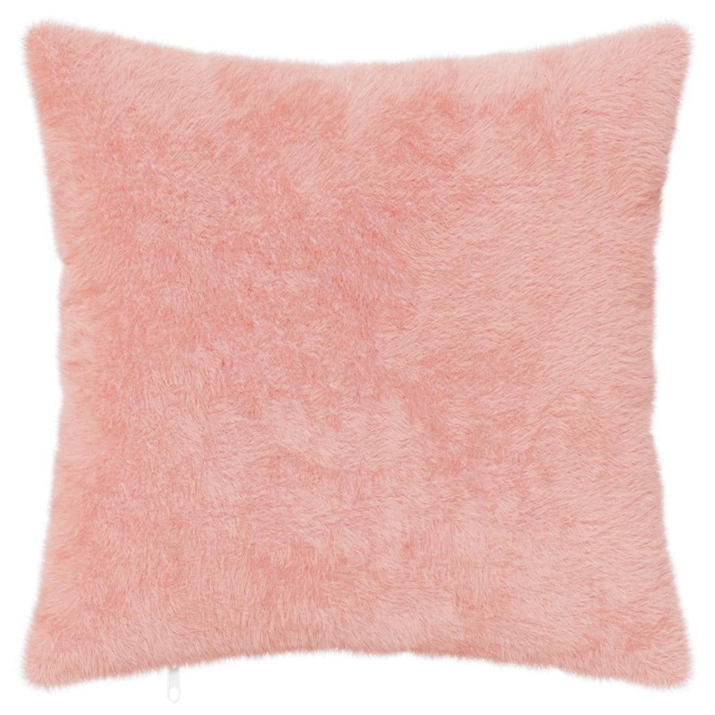 Federa 6 pz HOUTEN Rosa 30 x 30 cm Pelliccia di Coniglio Finta 916016