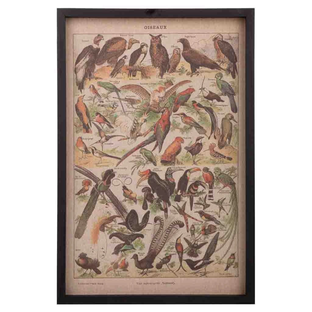 Quadro legno e stoffa 40x60x2,5h