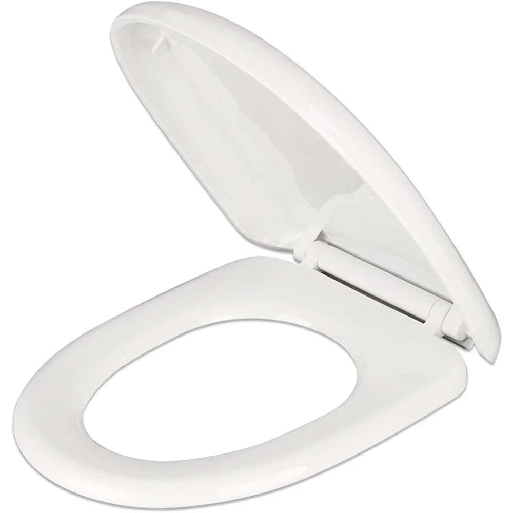 Batwa, sedile wc con coperchio, abbassamento automatico, forma a