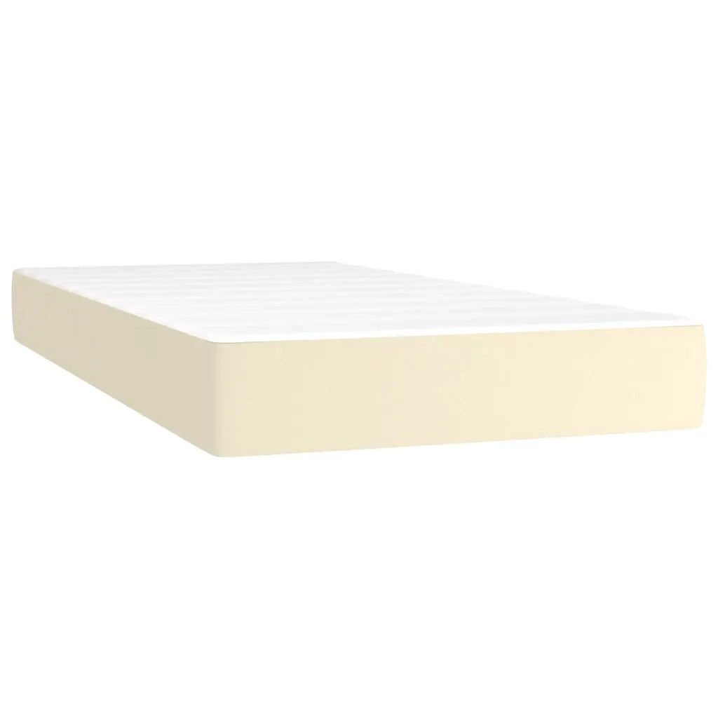 Giroletto a Molle con Materasso Crema 80x200 cm in Similpelle 3132347