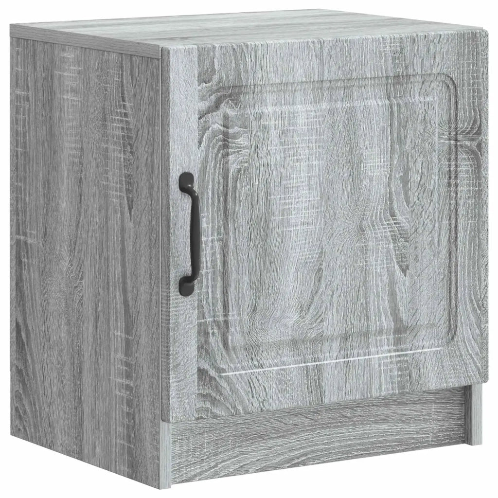 Set di 2 Comodini | Armadio da Notte | Mobiletto da notte Grigio Sonoma 43 x 34,5 x 47 cm