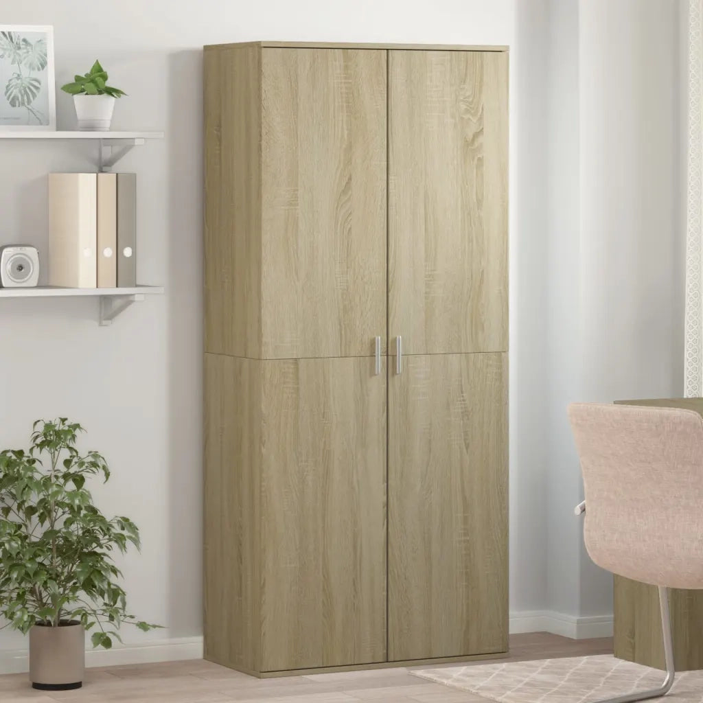 Scarpiera Rovere Sonoma 80x39x178 cm in Legno Multistrato 3276674