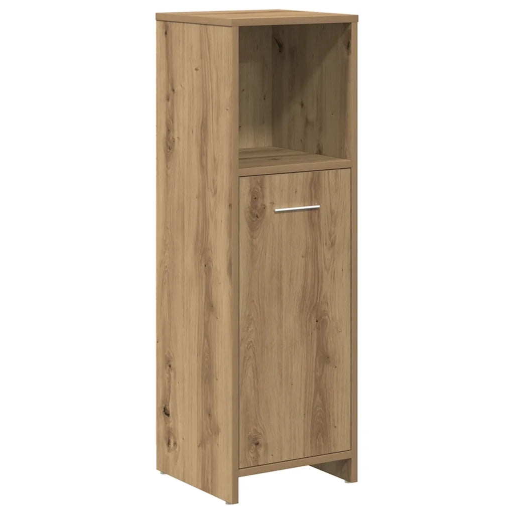 Set Mobili da Bagno | Armadio da bagno 3 pz Rovere Artigianale Legno Multistrato