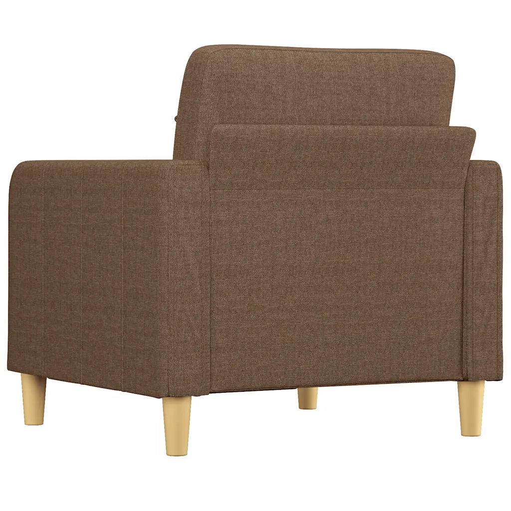 Poltrona | Sedia Relax Marrone 60 cm in Tessuto