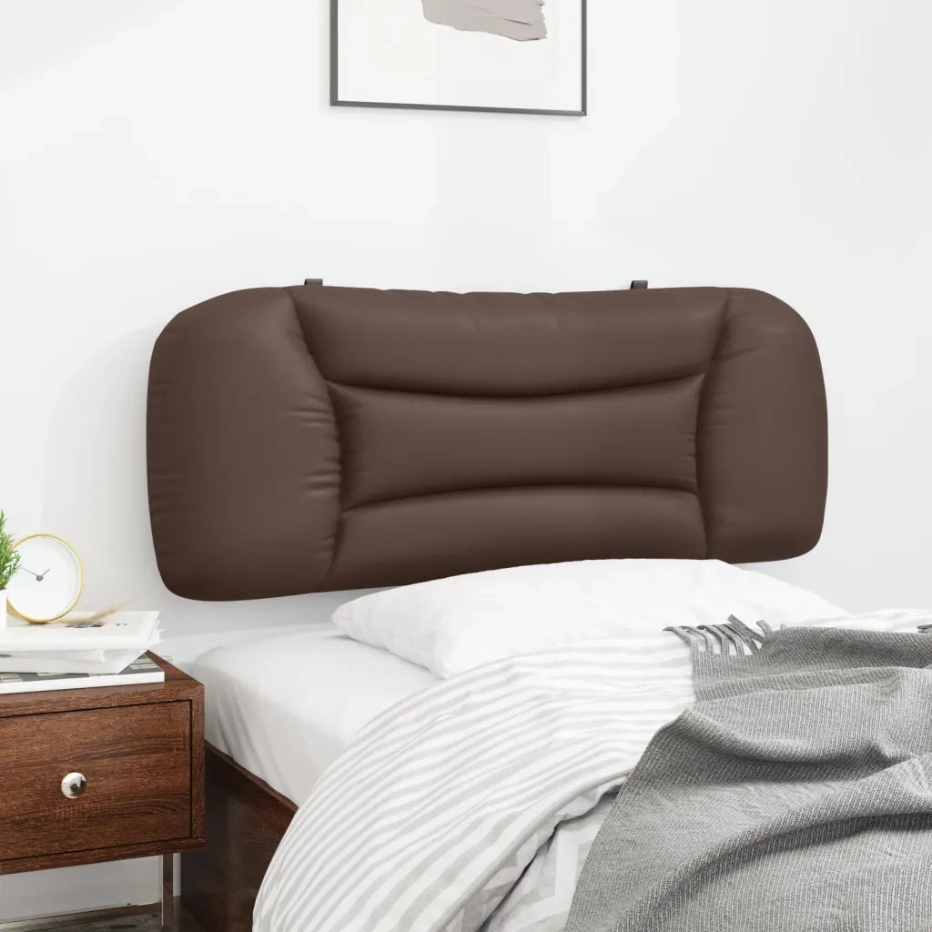 Cuscino Testiera Hvar Marrone 100 cm in Similpelle 374558