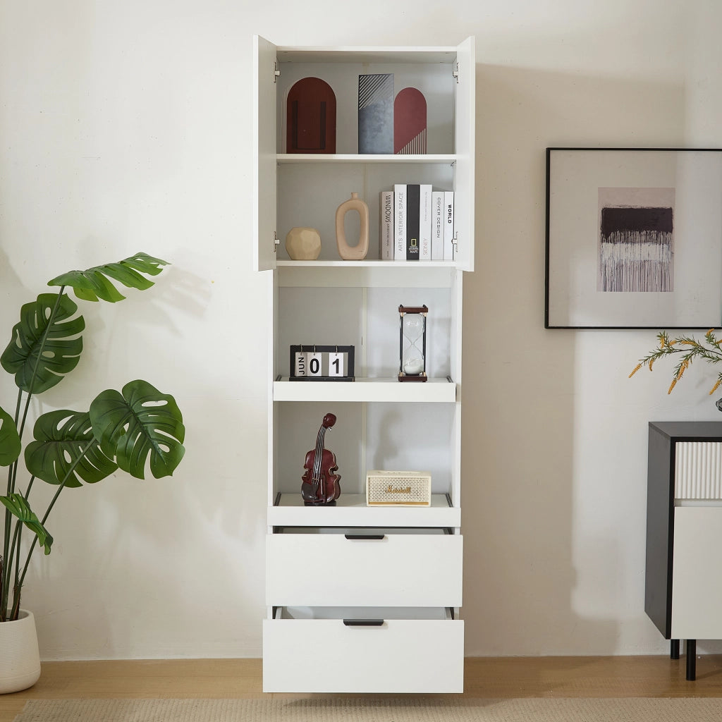 ARMADIO CUCINA 59,5x45x200 cm Bianco in PB e MDF