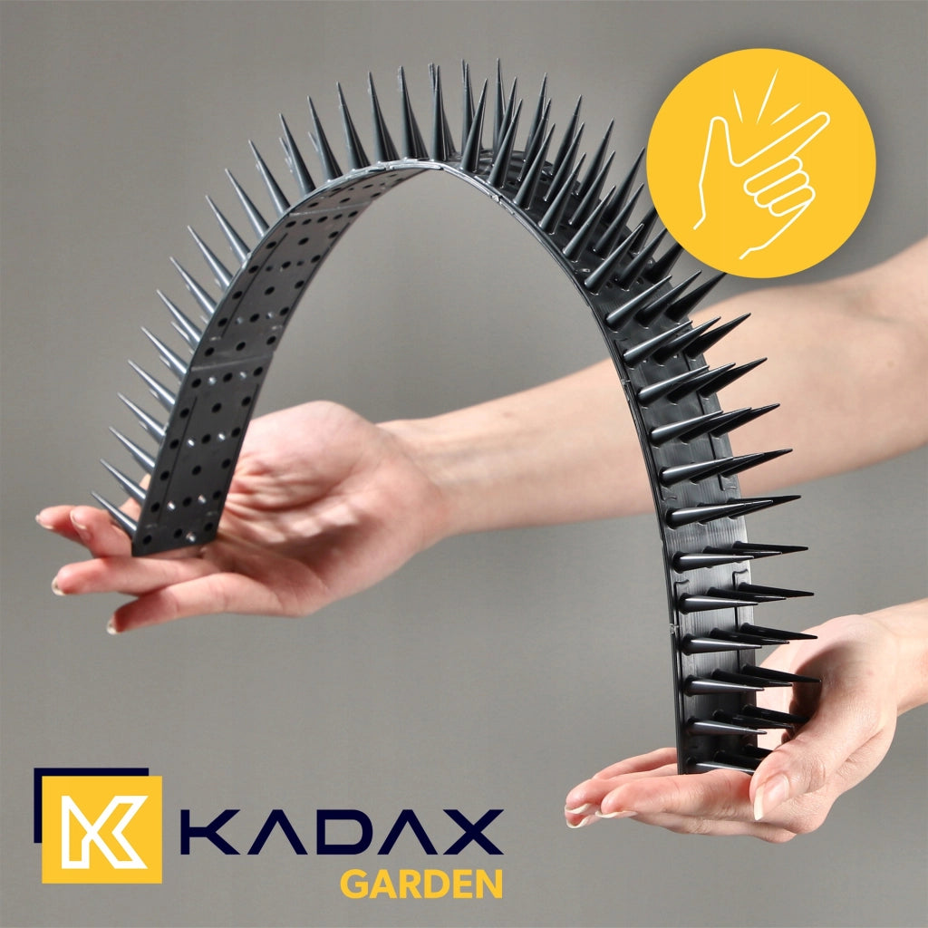 KADAX Punte dissuasive per uccelli e piccioni, dense, resistenti, 3,06 m, 6 pezzi