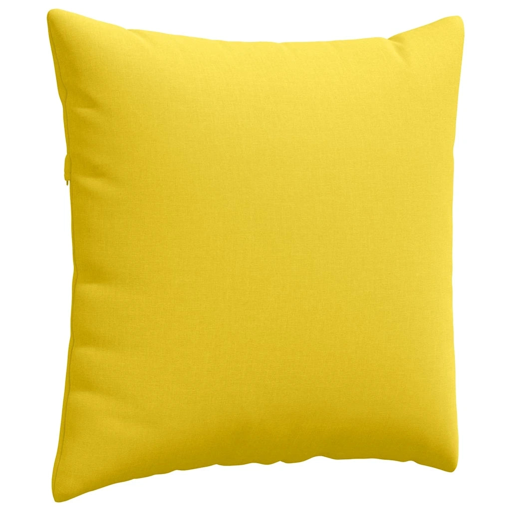 Cuscini da Divano 2 pcs Giallo Chiaro 80 x 80 cm Tessuto 42014049