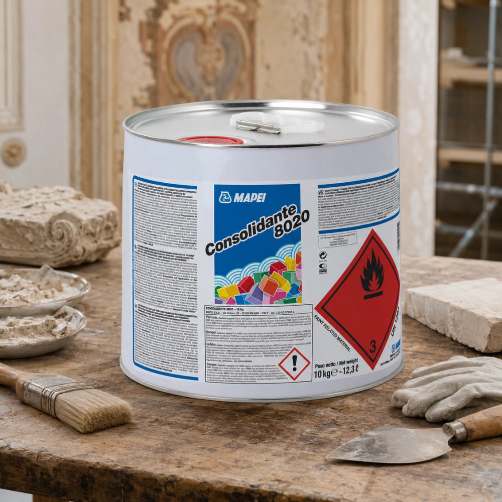 Mapei consolidante 8020 10 kg per restauro pietra mattoni e intonaci