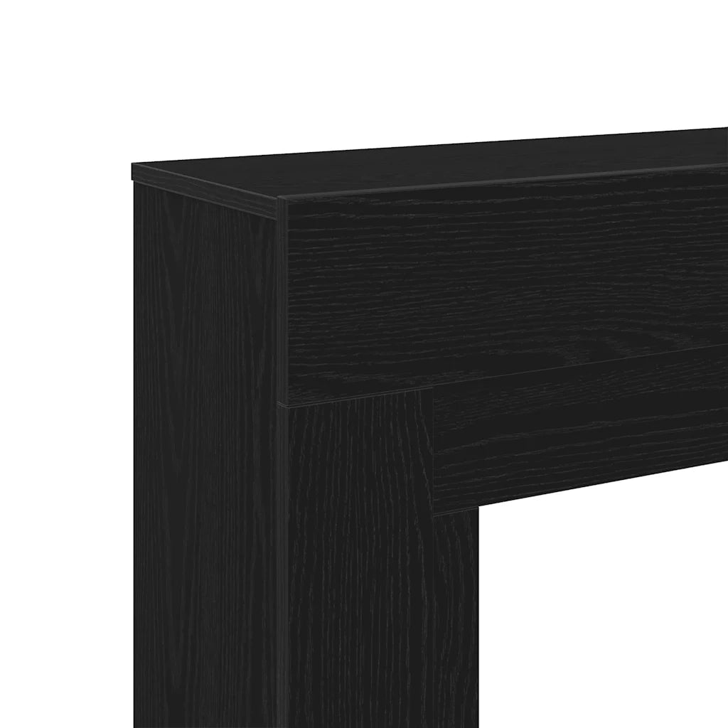Cornice per Camino Rovere Nero 100x30x87,5 cm in Truciolato CFW9288268