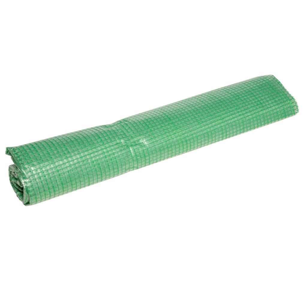 Serra per piante in acciaio verde 180x90x90 cm