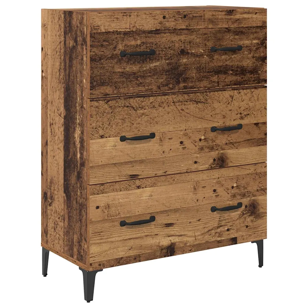 Credenza | Madia | Buffet da pranzo | Armadio da pranzo Legno vecchio 69,5 x 34 x 180 cm Legno multistrato