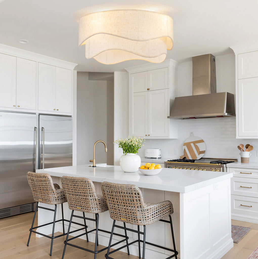 VENTILATORE da soffitto con luce, app e telecomando, Oro/Bianco