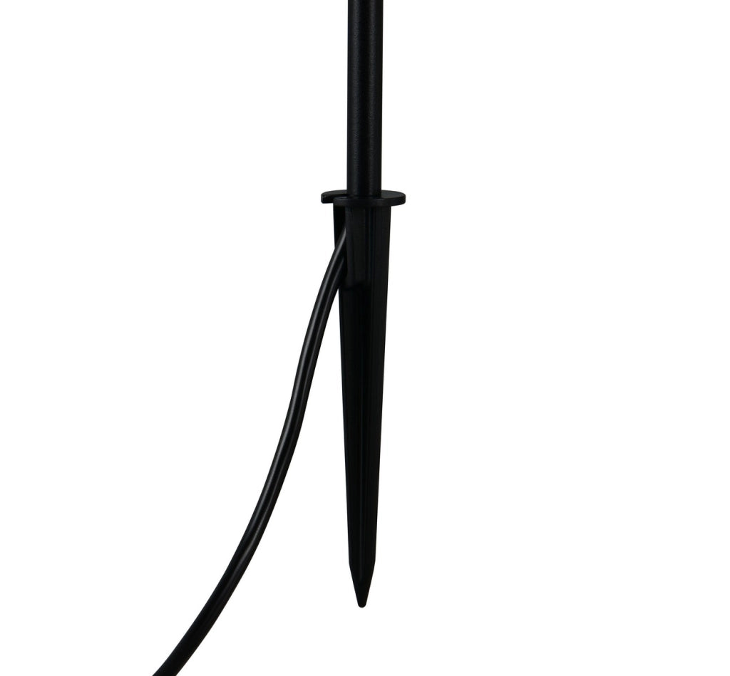 Lampada a picchetto nera 3 LED integrato SCOOP RL