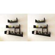 Mensole da Parete 6 pz Nero 275989