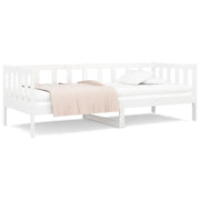 Letto singolo | Letto per adulti | Dormeuse senza Materasso Bianca 80x200 cm Legno Massello Pino