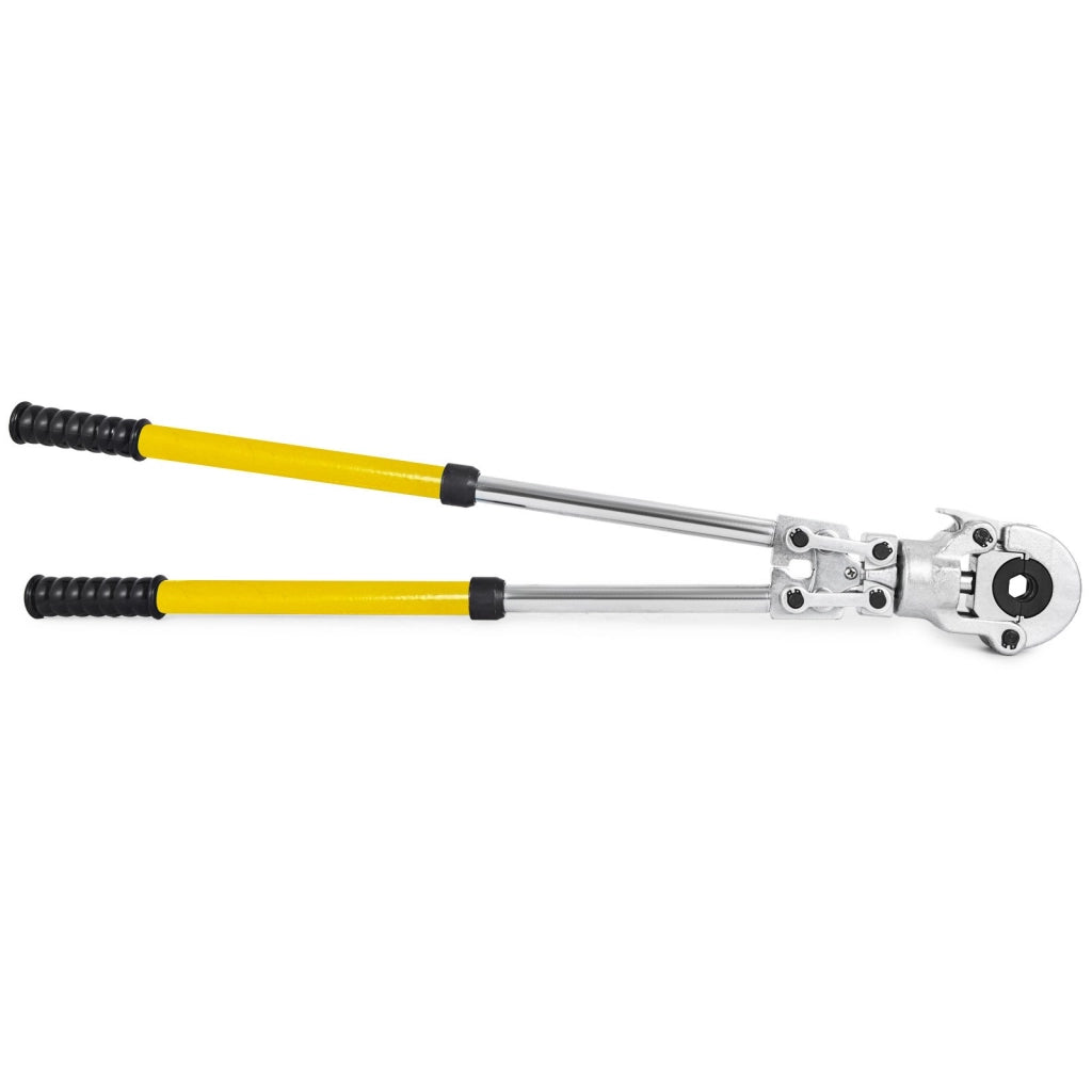 Pinza Crimpatrice per Tubi TH 16-32 mm e V 12-28 mm con Testa Girevole a 360 Gradi e Manico Allungabile per Idraulica