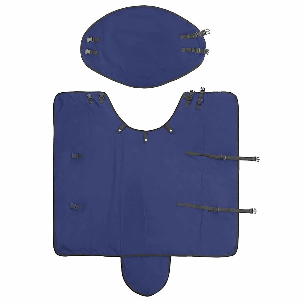 Coperta per Cavalli Verde Scuro e Nero 75 cm Poliestere 42013117