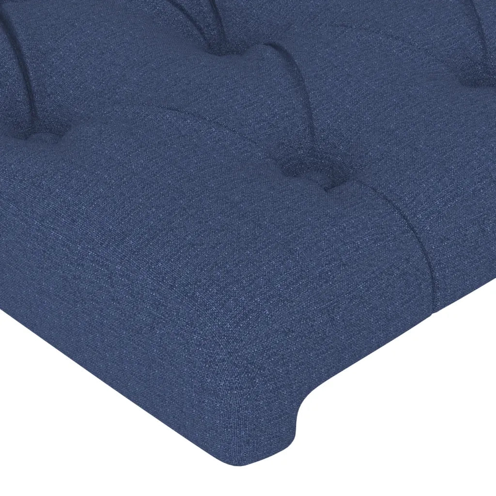 Testiera | Testata ad Orecchio Blu 83x16x78/88cm in Tessuto