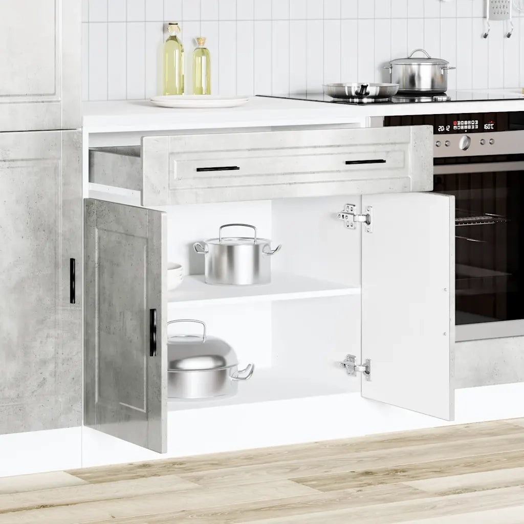 Base da Cucina Porto Grigio Cemento in Legno Multistrato 853981