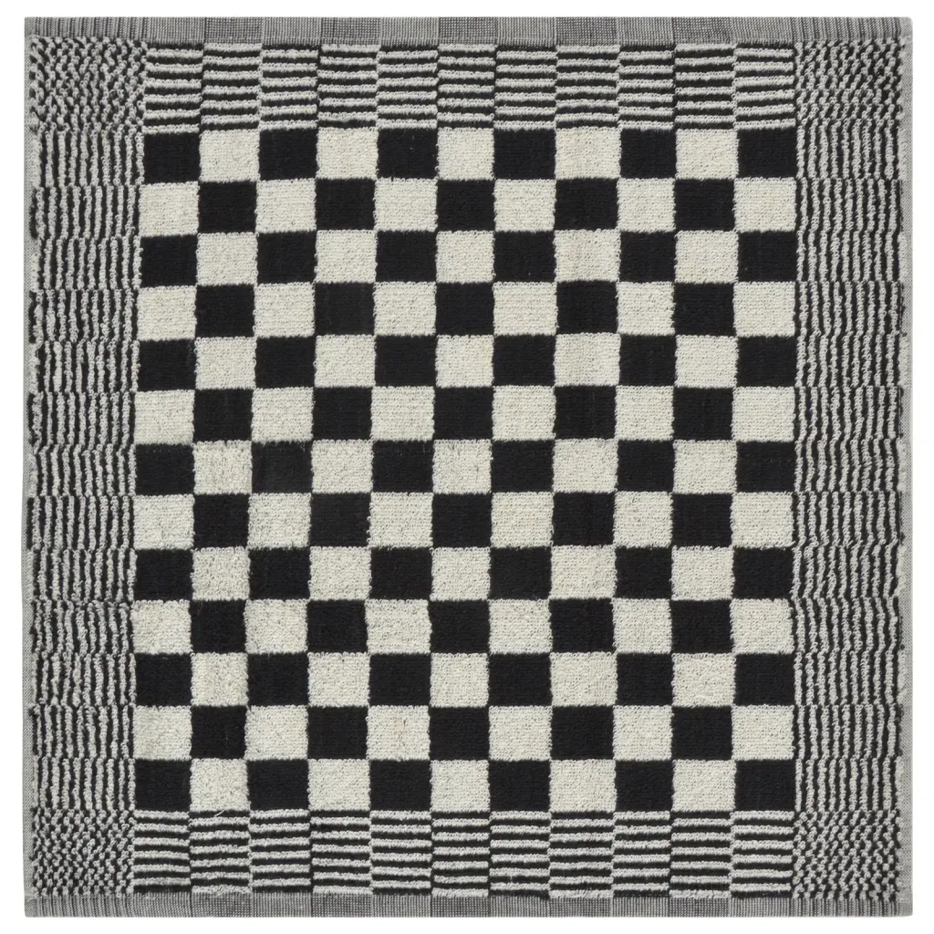 Set Strofinacci 20 pz in Cotone Nero e Bianco 136292