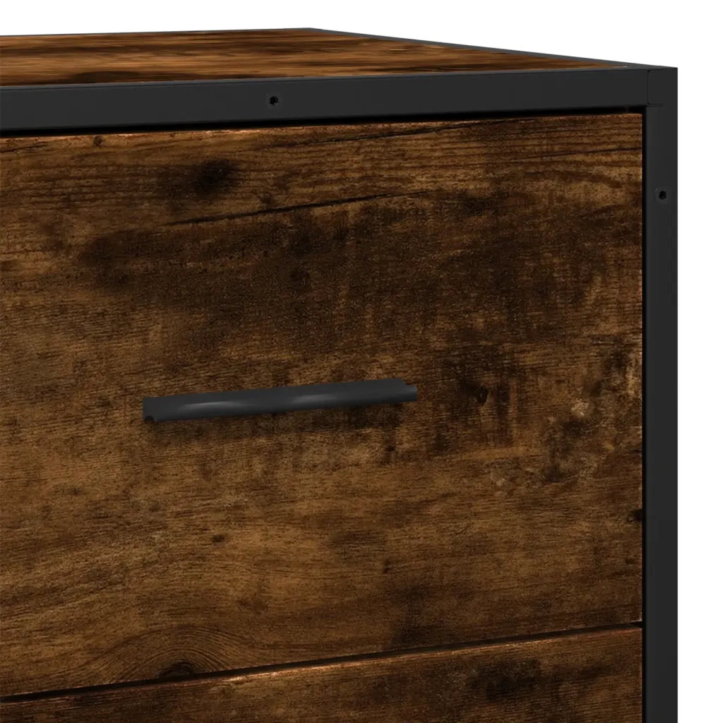 Credenza | Madia | Buffet da pranzo | Armadio da pranzo Rovere Fumo 35,5x35x76 cm in Truciolato