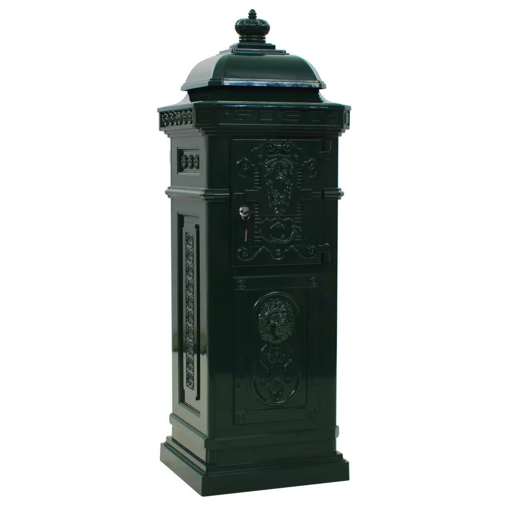 Cassetta della Posta in Alluminio Inossidabile Vintage Verde 43890