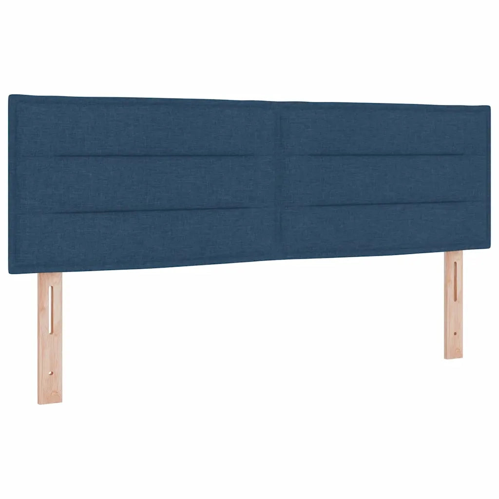 Letto a molle con materasso con led Blu 140 x 200 cm Tessuto 3342141