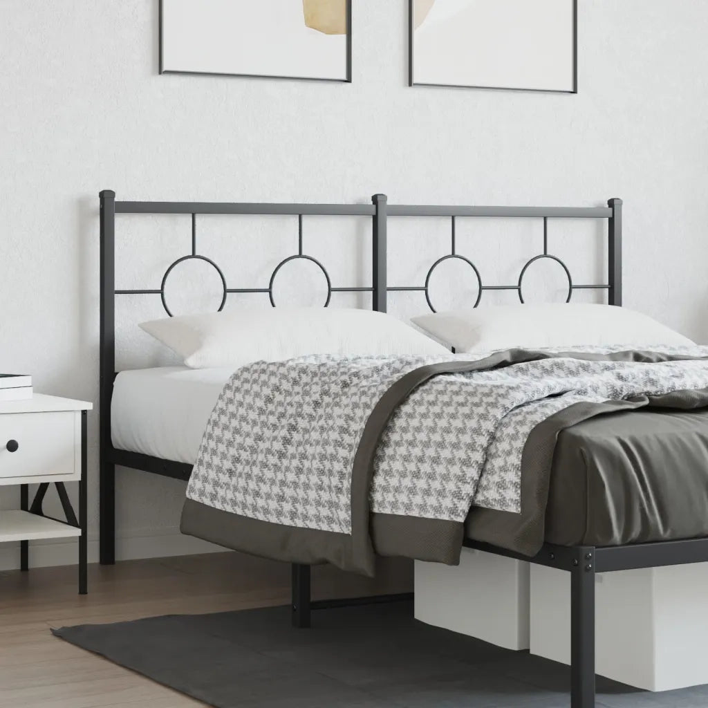 Testiera di Ricambio in Metallo Nero 150 cm 376260