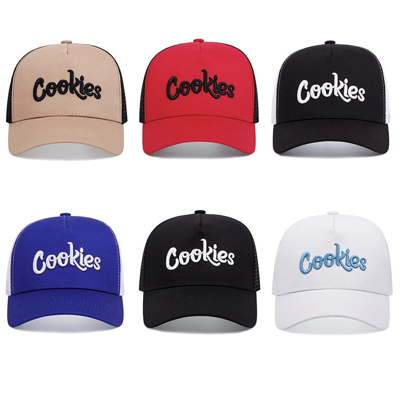 Cappellino da baseball nero con ricamo Cookies