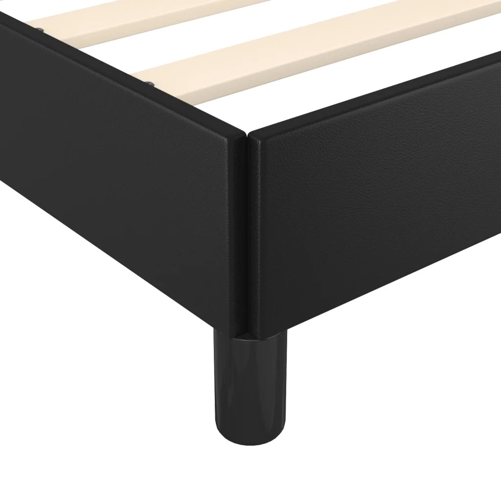 Giroletto-Struttura Letto Nero 90x190 cm in Similpelle 920418