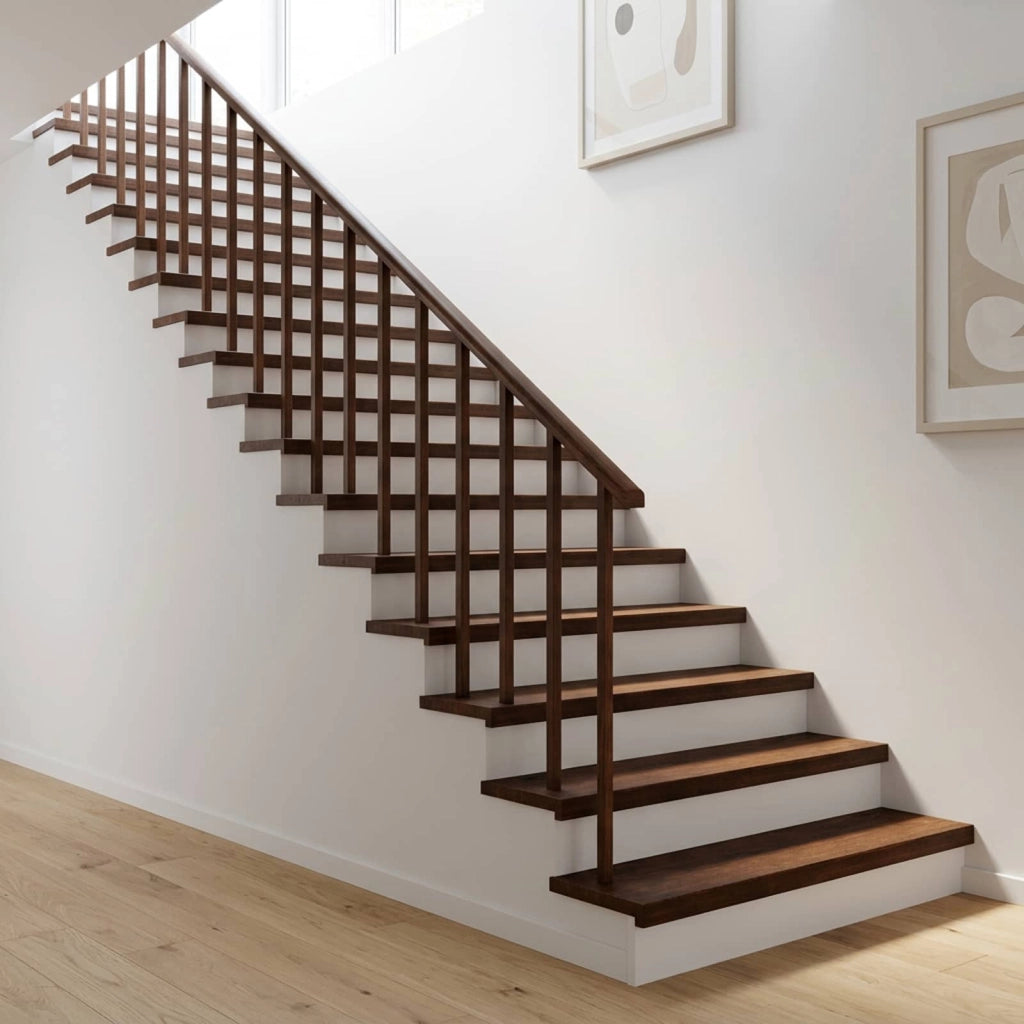 Tappeti per scale 4 pz 90 x 25 x 2 cm Marrone Scuro 3446234