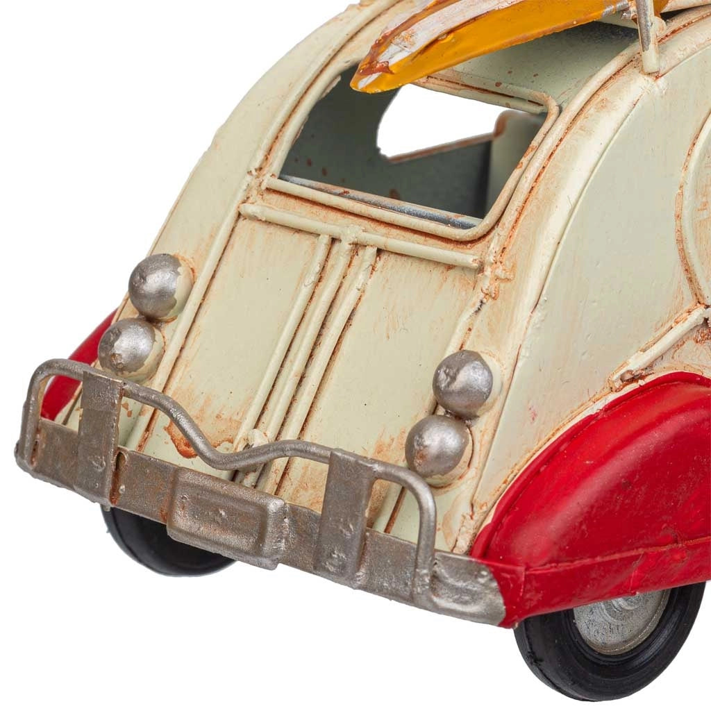 Auto in metallo marrone 16,5x7,5x9,5h