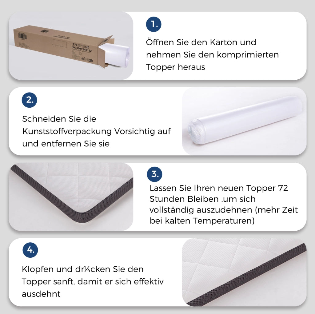 Materasso H3 a media compattezza in schiuma a 7 zone, altezza 7 cm, 90x200 cm, certificato Oeko-Tex