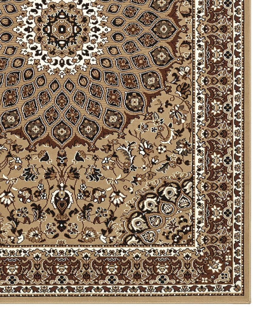 Tappeto ROYAL SHIRAZ 2082 BEIGE cm.280x480 arredo soggiorno salotto disegno moderno geometrico arredo casa