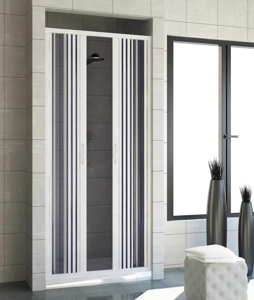 Box doccia mod. Venere 110x H185 cm in pvc a soffietto centrale