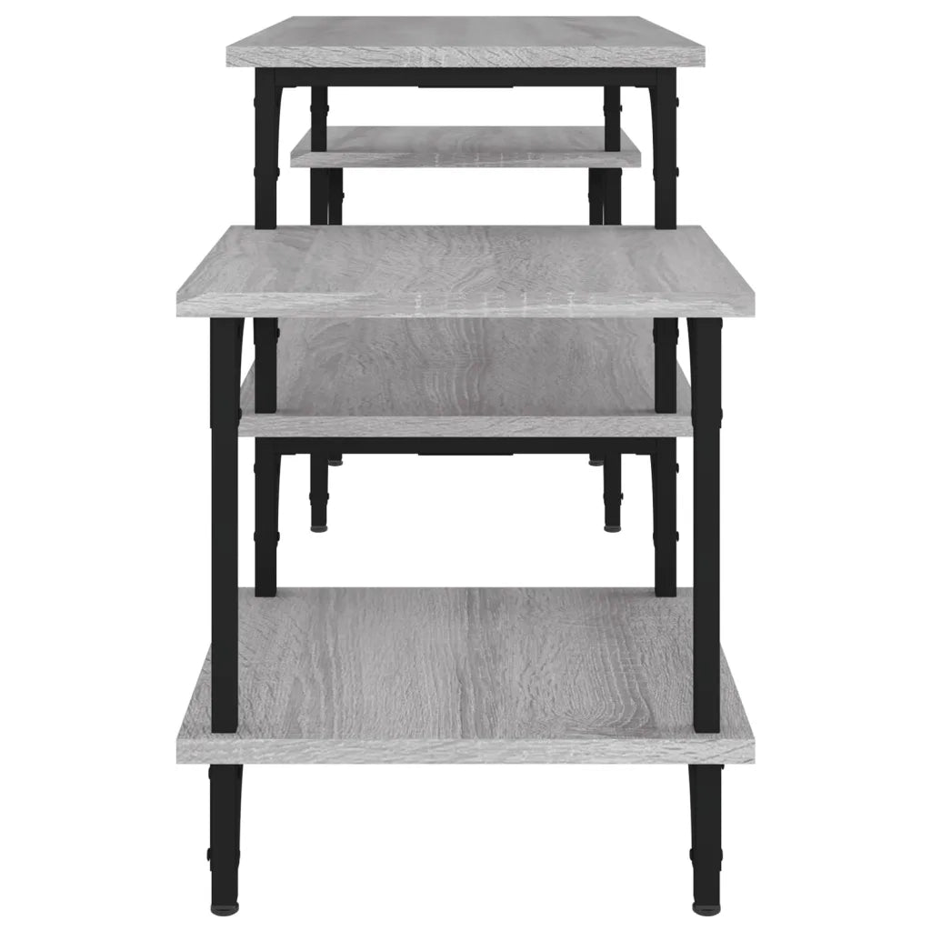 Mobile Porta TV Grigio Sonoma 117x35x52 cm in Legno Multistrato 826318