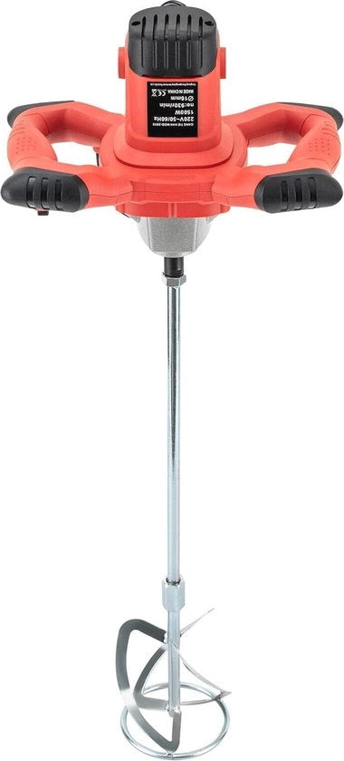 Mixer per Cemento e Vernici da 1500 W con 6 Rapporti di Riduzione