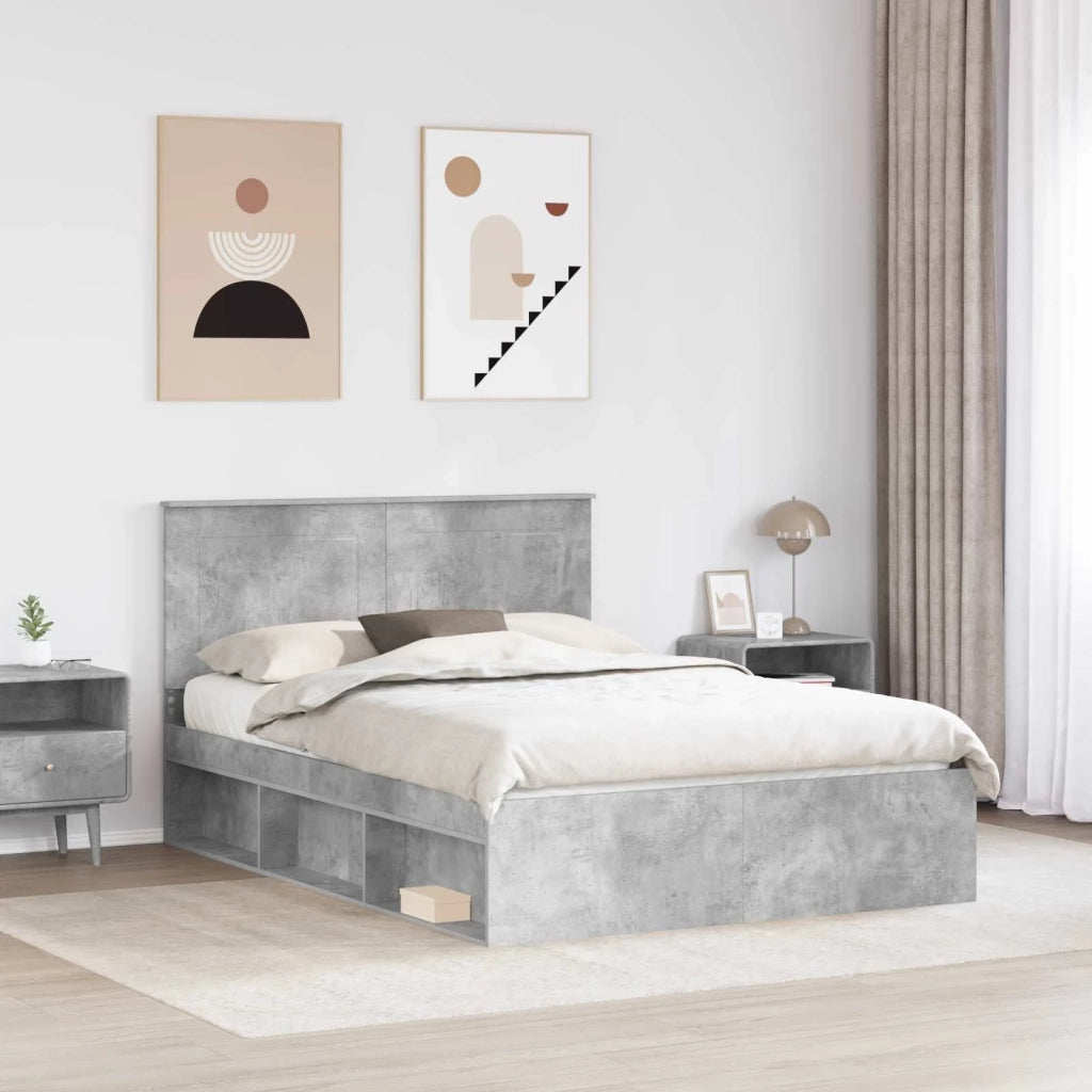 Struttura del letto-Giroletto-Rete del Letto Calcestruzzo 140 x 200 cm Pino massello 607949