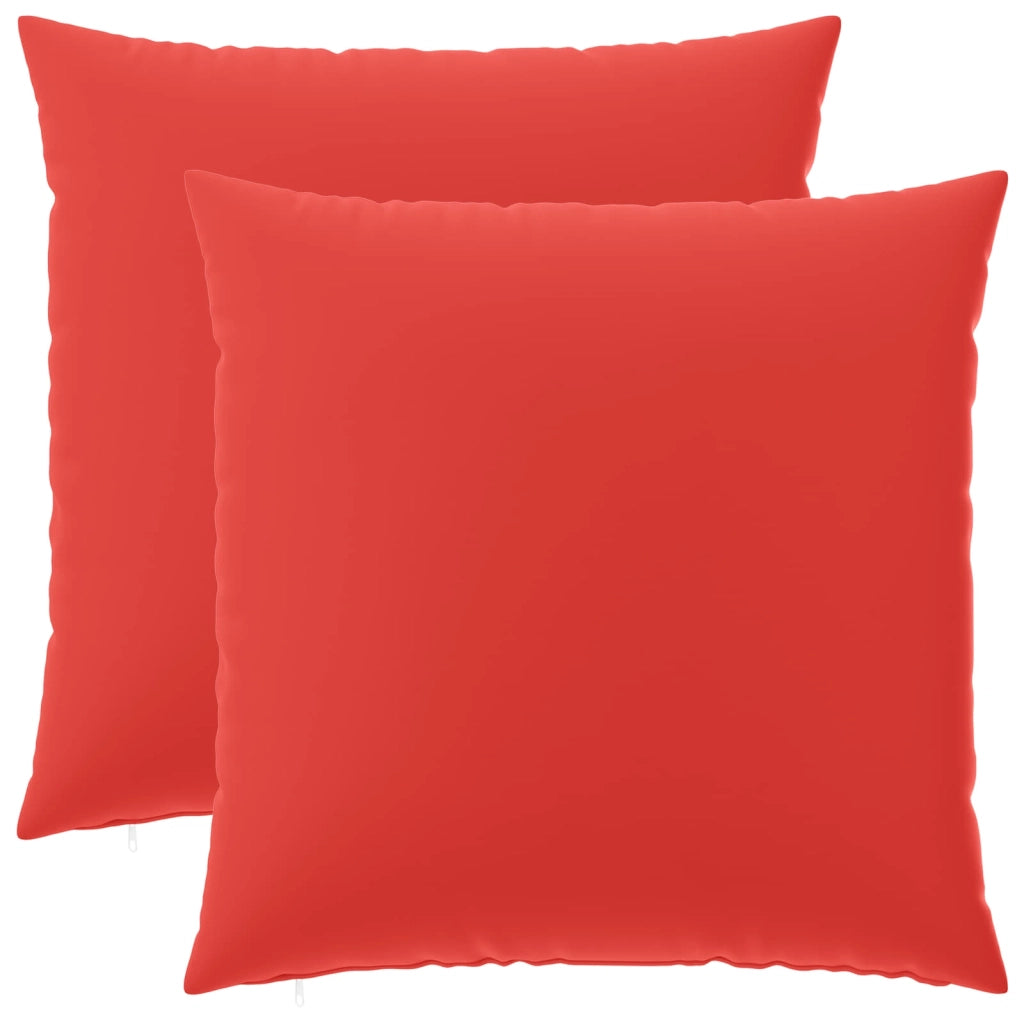 Cuscino 2 pz HEERLEN Rosso 55 x 55 cm Poliestere 927941