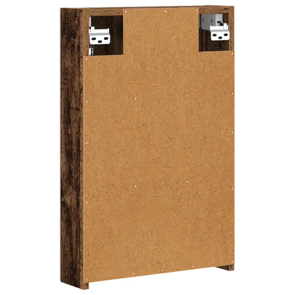Mobiletto per specchio da Bagno | Armadio da bagno con lo scaffale Legno vecchio
