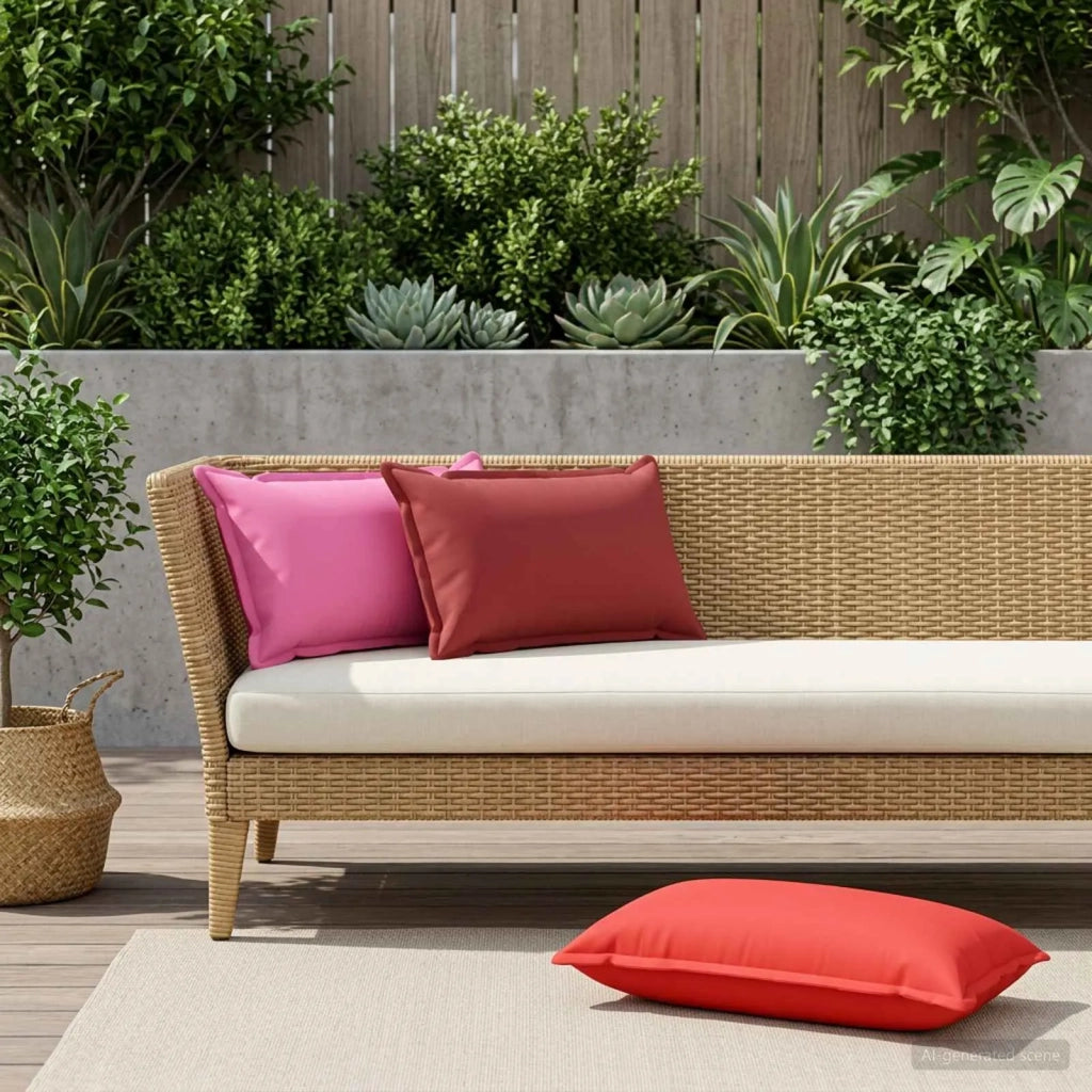 Cuscino con cuscino HOUTEN 2 pz Rosa Poliestere 934081