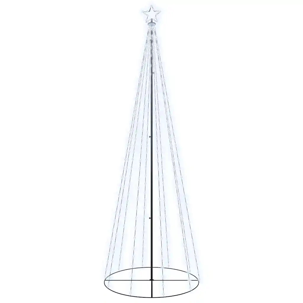 Albero di Natale a Cono-Luci decorative natalizie Bianco Freddo 310 LED 100x300 cm